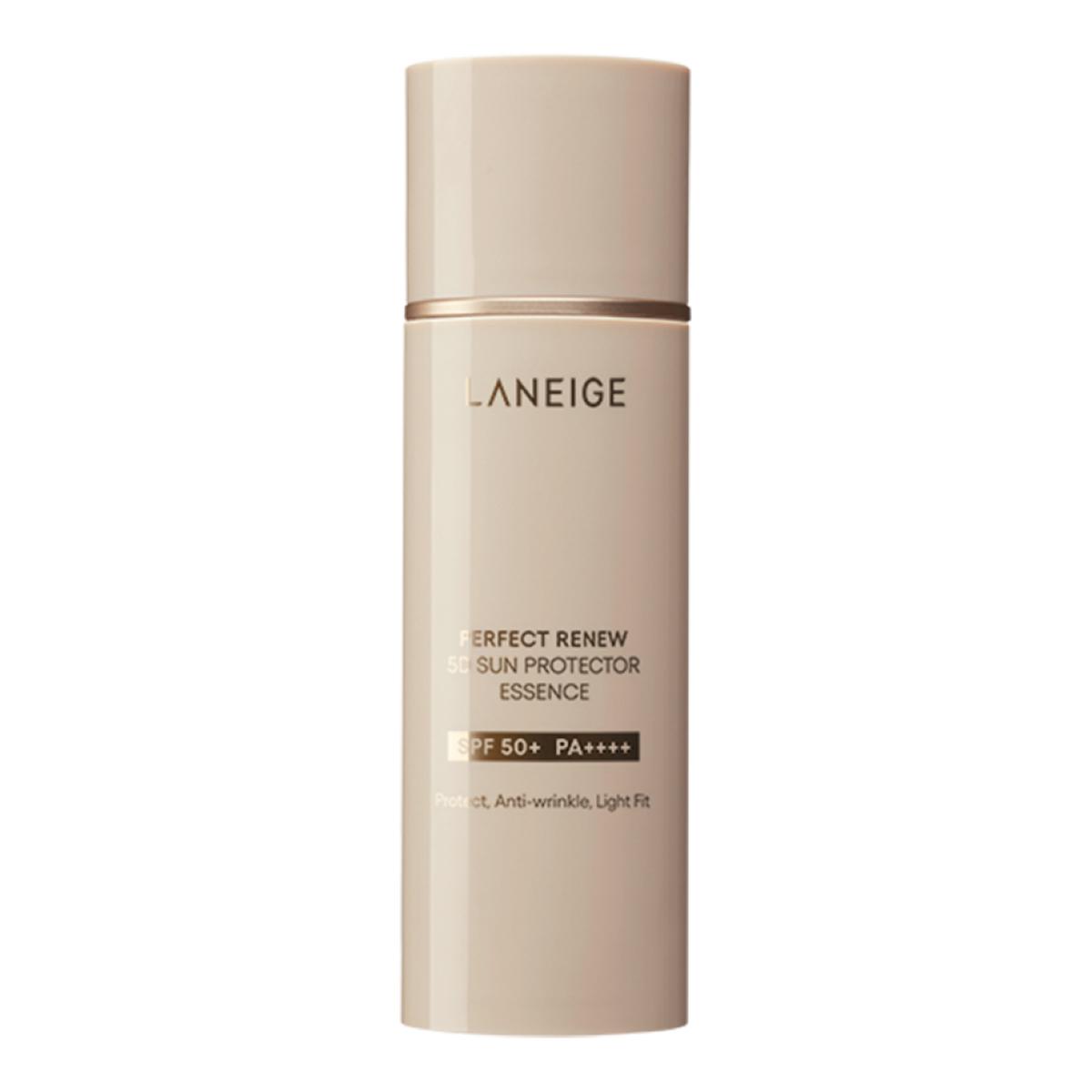 Laneige Perfect Renew 5D Sun Protector Essence SPF50+ PA++++ 50ml med återfuktande essensformula