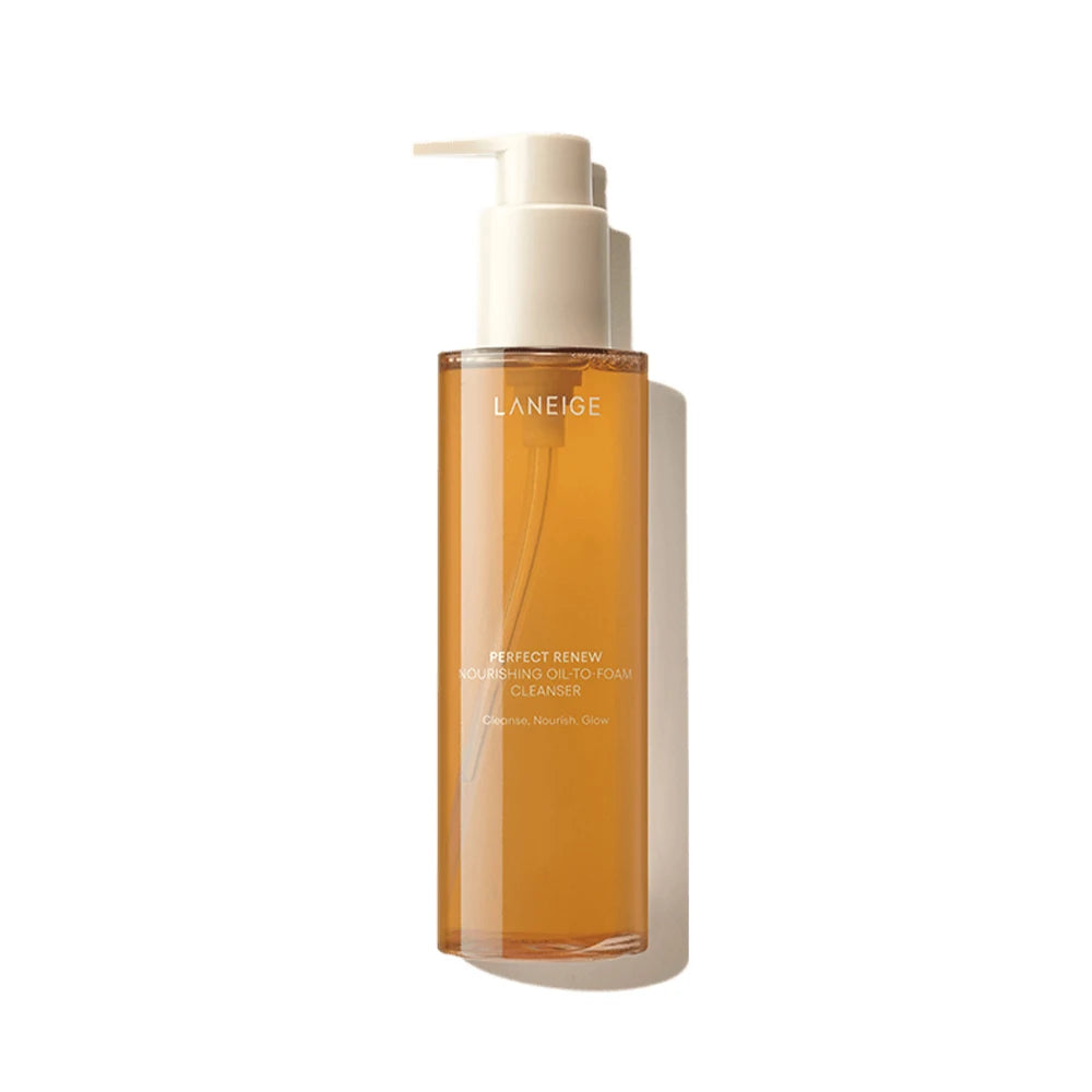 Laneige Perfect Renew Nourishing Oil-To-Foam Cleanser 200ml som effektivt avlägsnar makeup och SPF