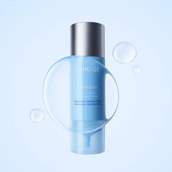 Laneige Water Bank Aqua Facial som återfuktar, jämnar ut hudtonen och ger huden naturlig glow