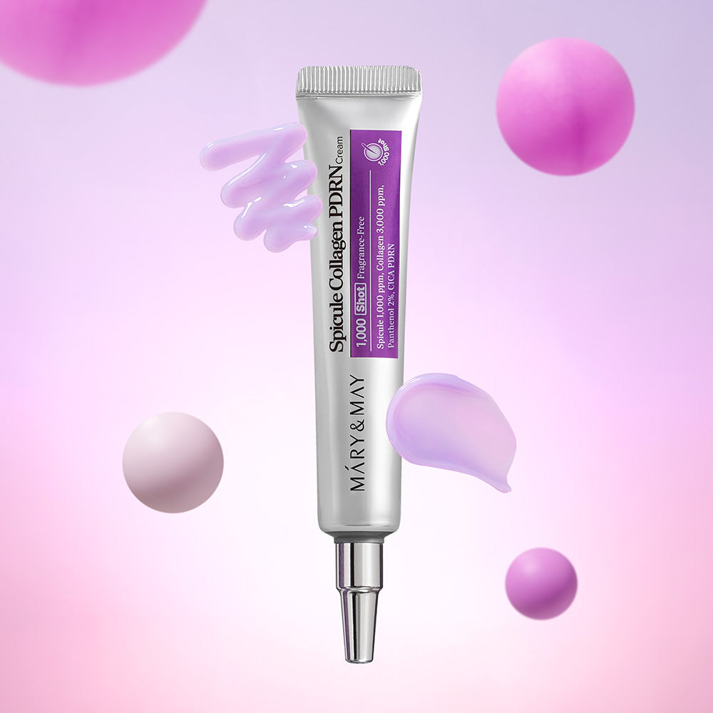 Mary&May Spicule Collagen Cream som sista steg i hudvårdsrutin
