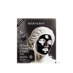 Mary and May Vegan Collagen Charcoal PDRN mask 4 pack hydrogel sheet mask med kol och veganskt kollagen