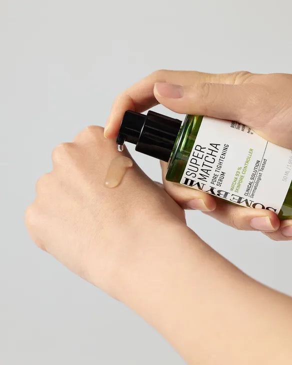 Matcha serum for pore minimizing and sebum control