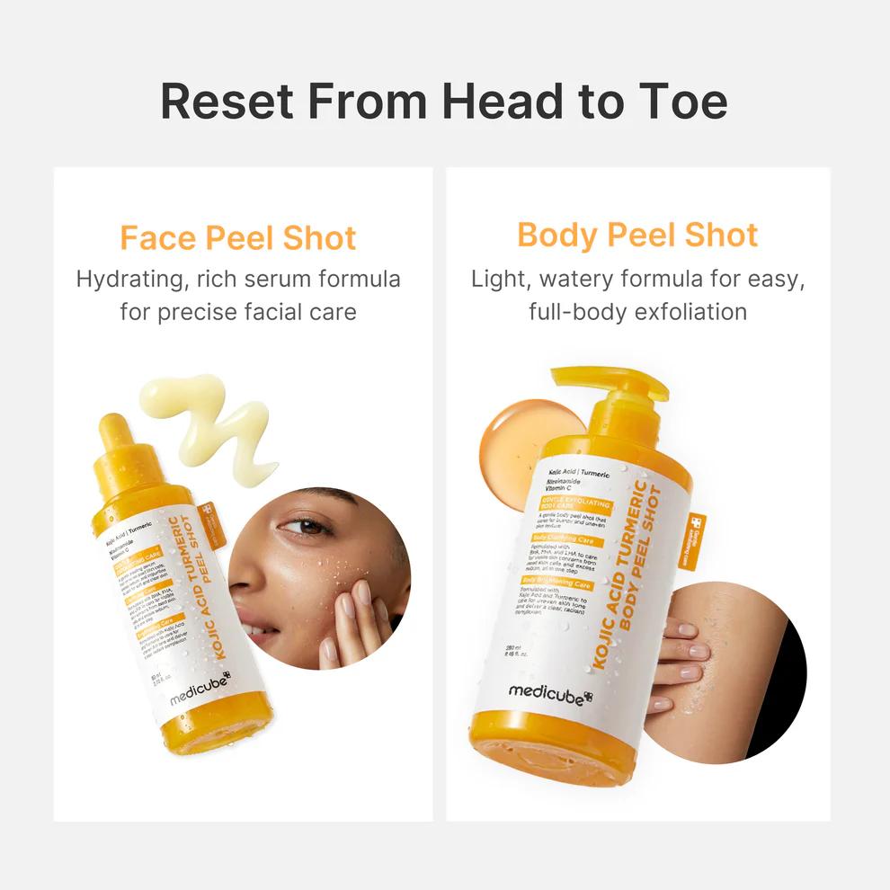 Medicube body peel för keratosis pilaris och grov hud