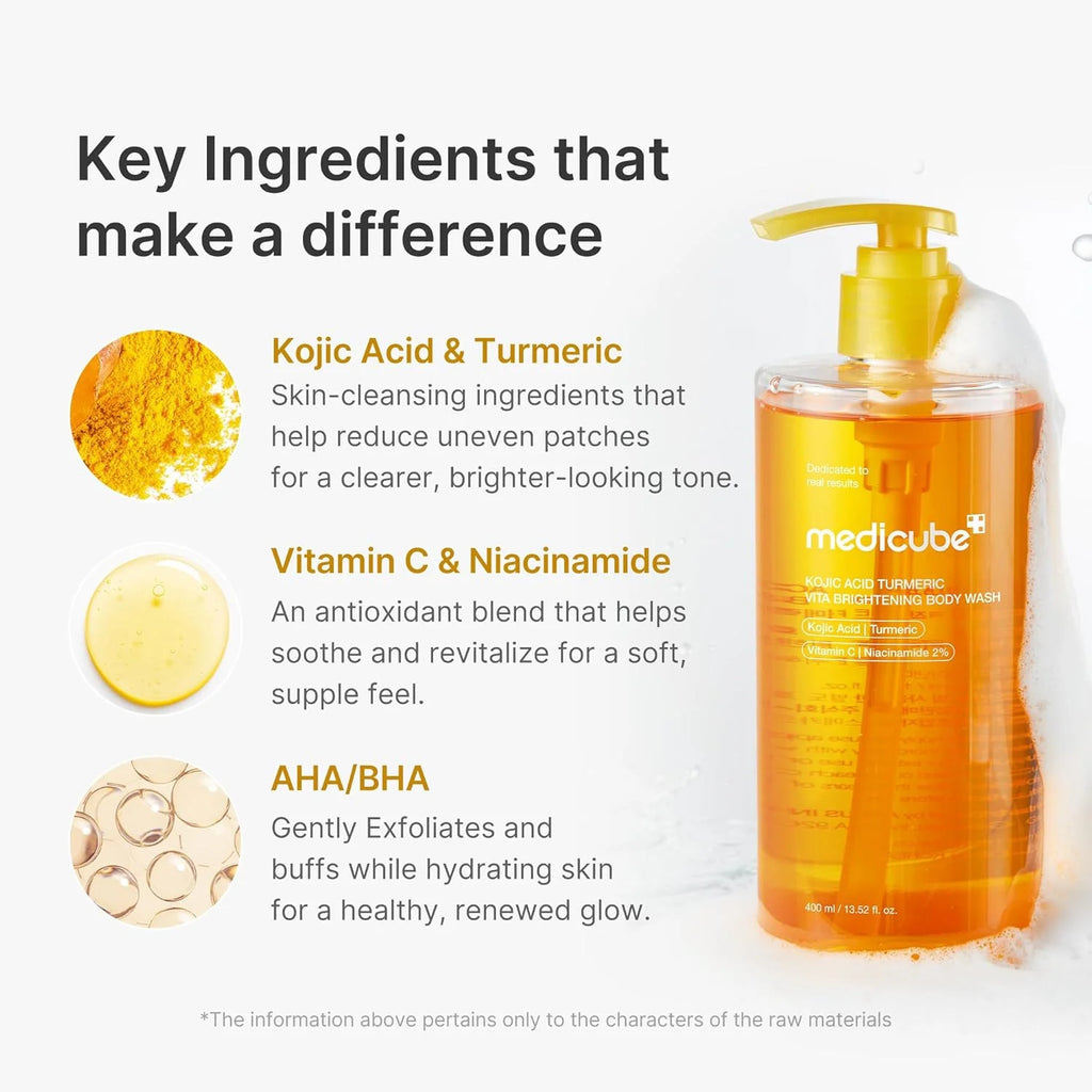 Fördelar med Medicube Vita Brightening Body Wash