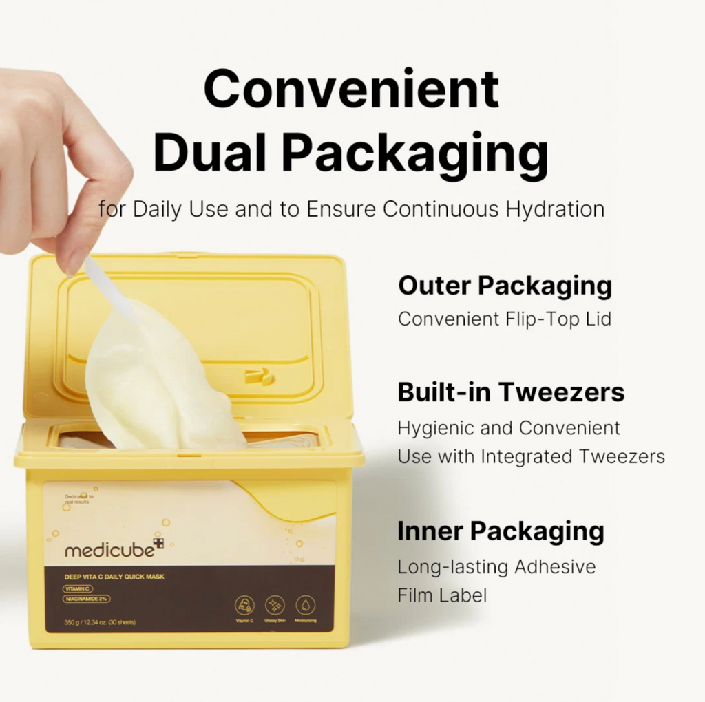 Fördelar med Medicube Deep Vita C Daily Quick Mask