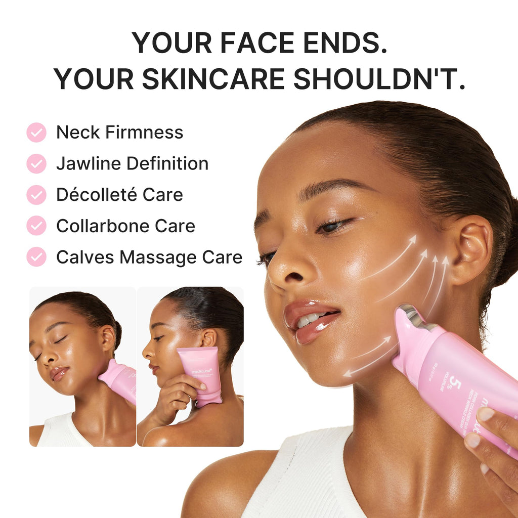 Fördelar med Medicube PDRN Collagen Gua Sha Neck Wrinkle Cream