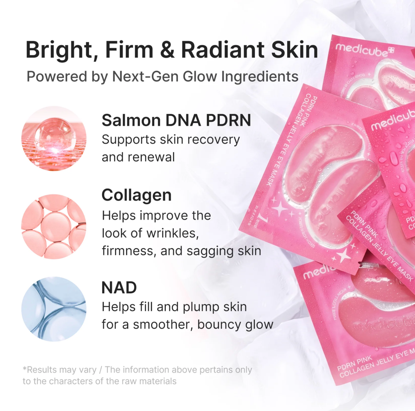 Pink Collagen Jelly Eye Mask med PDRN och NAD+