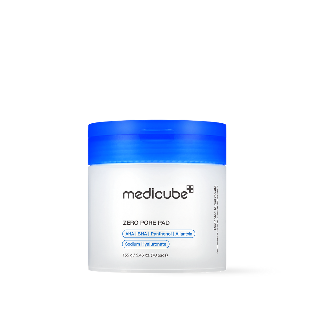 Medicube Zero Pore Pad 2.0 70pcs exfolierande pads med AHA och BHA som rengör porer, minskar talg och förbättrar hudens struktur