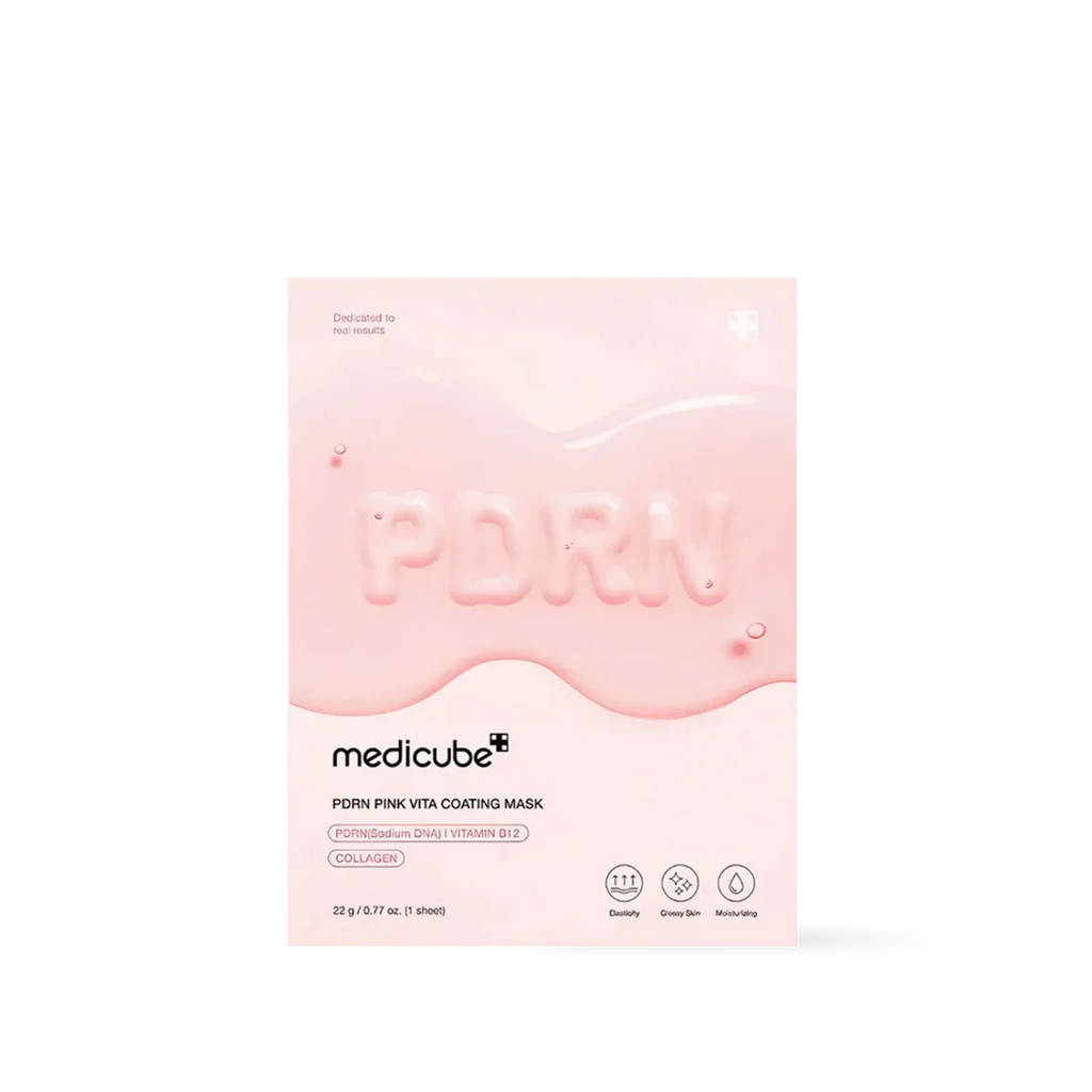 medicube pdrn pink vita coating mask koreansk sheetmask