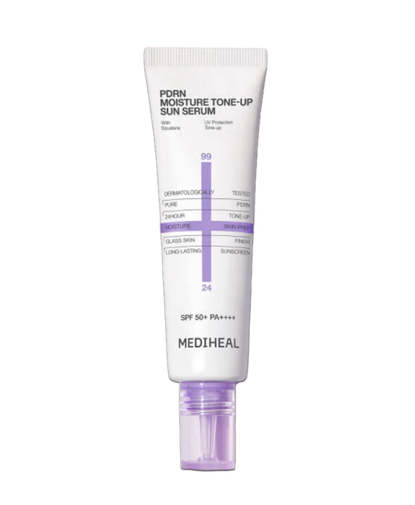 Mediheal PDRN Moisture Tone Up Sun Serum SPF50+ PA++++ med återfuktande serumformula