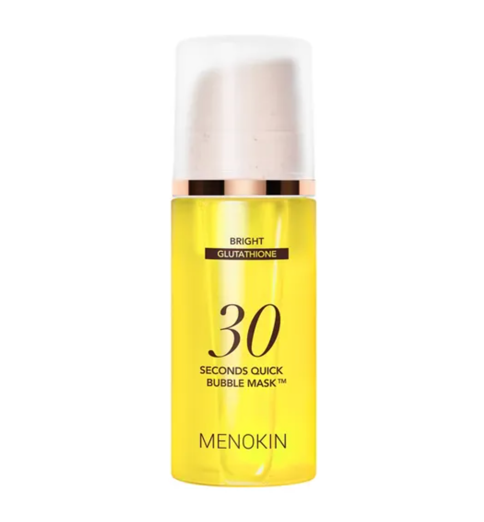 Menokin 30 Seconds Quick Bubble Mask Bright 95 ml med glutathione och niacinamid