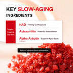 Abib Red Effect Serum med Panthenol och Alpha Arbutin som återfuktar huden och hjälper till att reducera tidiga ålderstecken
