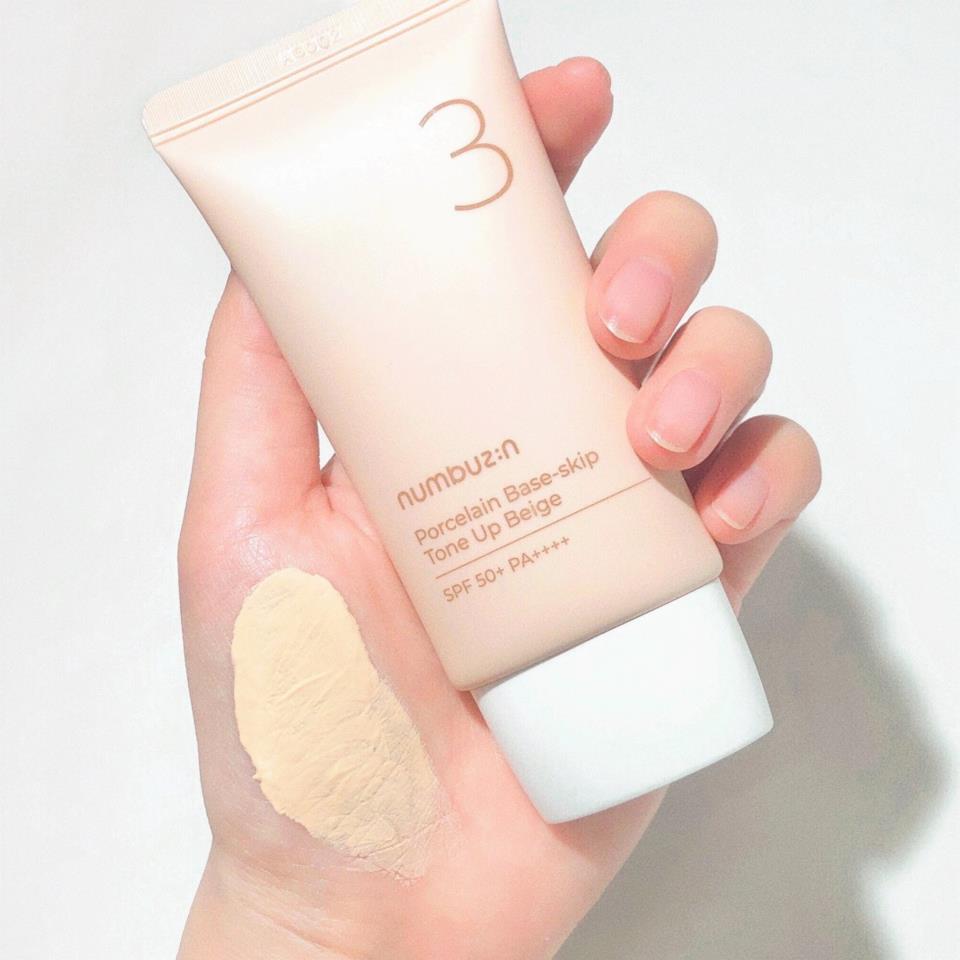 Numbuzin nr. 3 porselensbase med toneoppsett i beige 50 ml