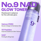 Koreansk toner med NAD+, PDRN och 50 peptider från Numbuzin