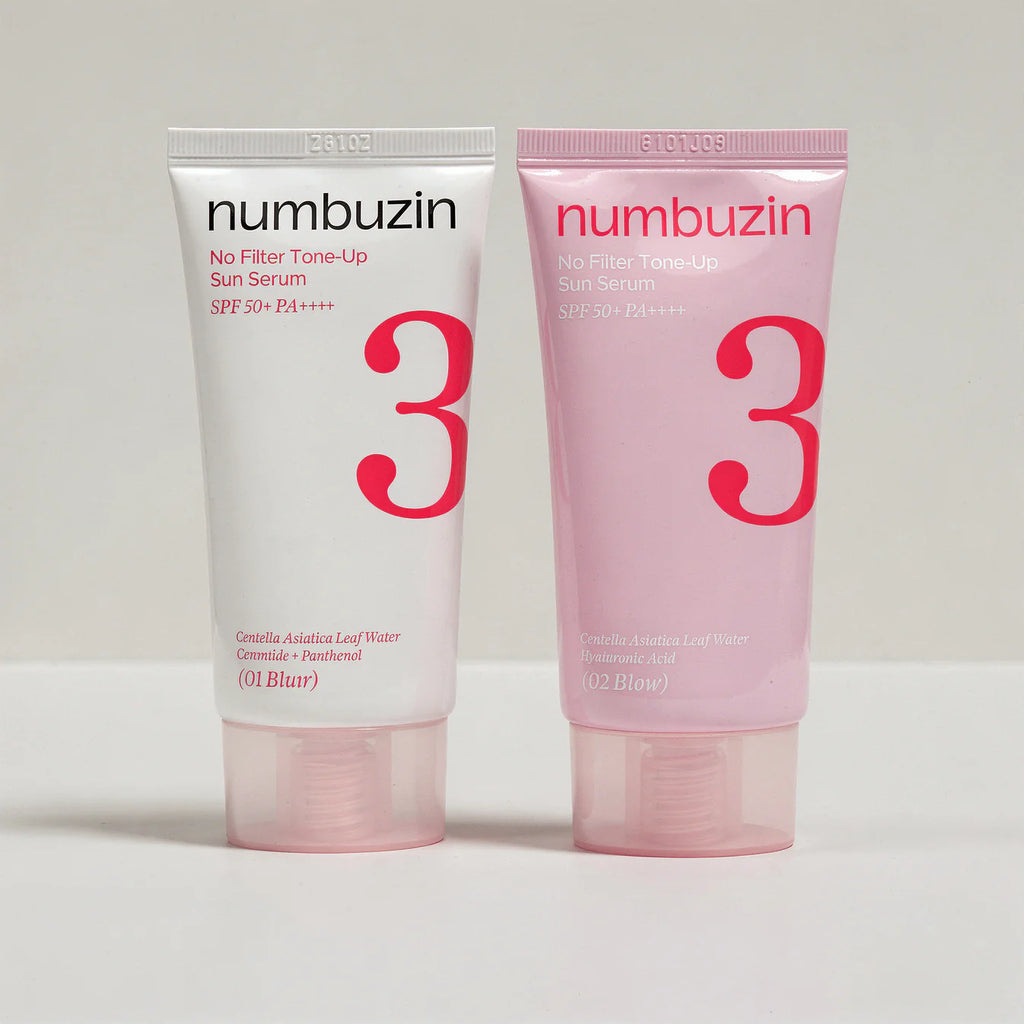 Koreanskt tone-up solserum med SPF50+ som ger en naturligt strålande glow-finish