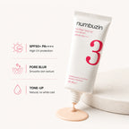 Solserum från Numbuzin med SPF50+ PA++++ som jämnar ut hudtonen och skyddar mot UVA och UVB