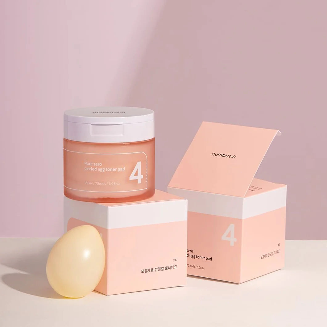 Numbuzin No.4 Pore Zero Peeled Egg Toner Pad 70st