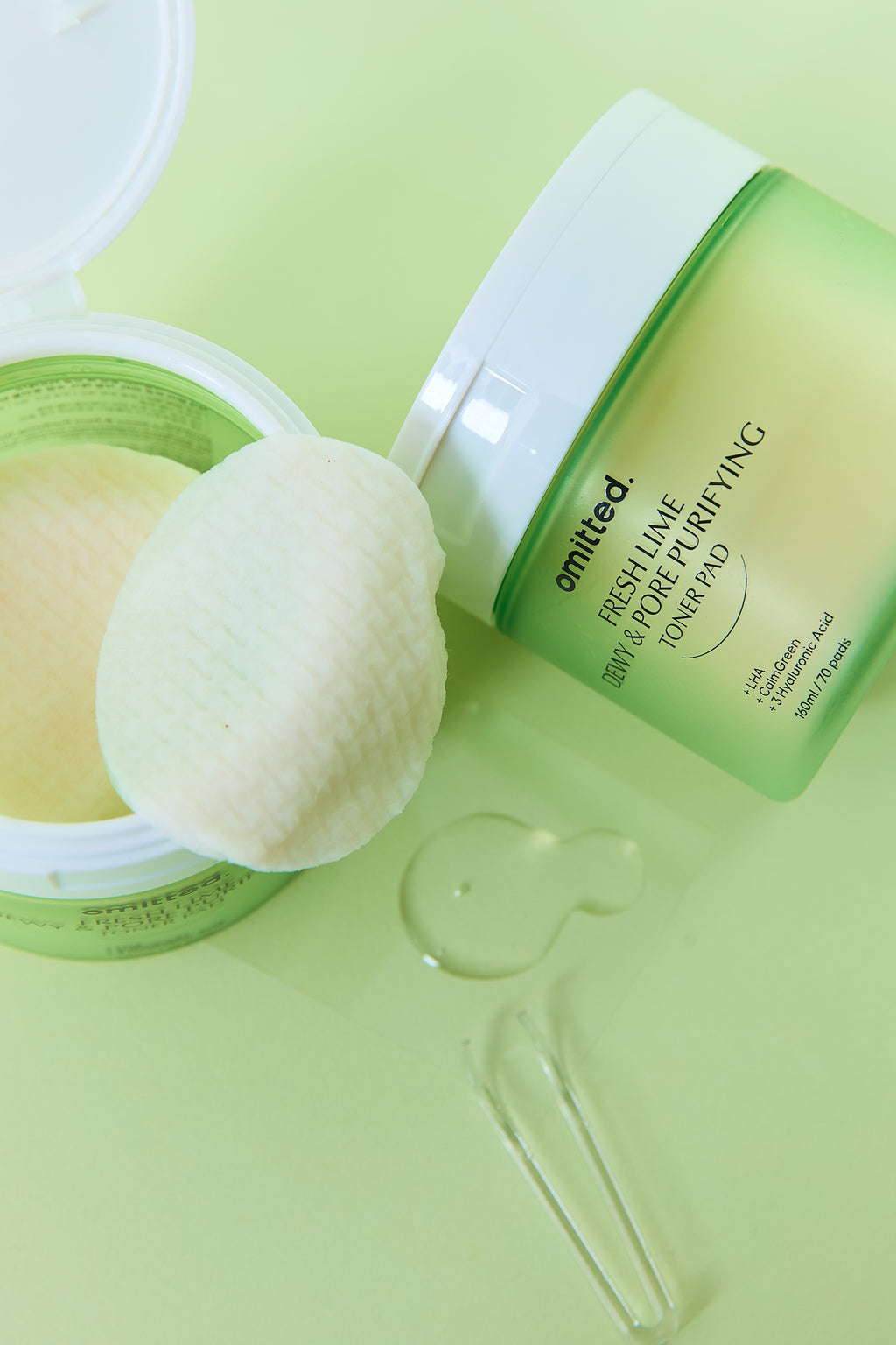 Exfolierande toner pads som hjälper till att rengöra porer