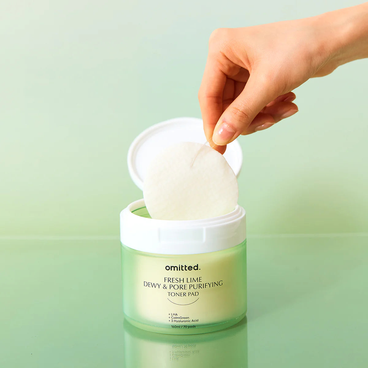 Koreanska toner pads med lime och LHA för glow och porvård