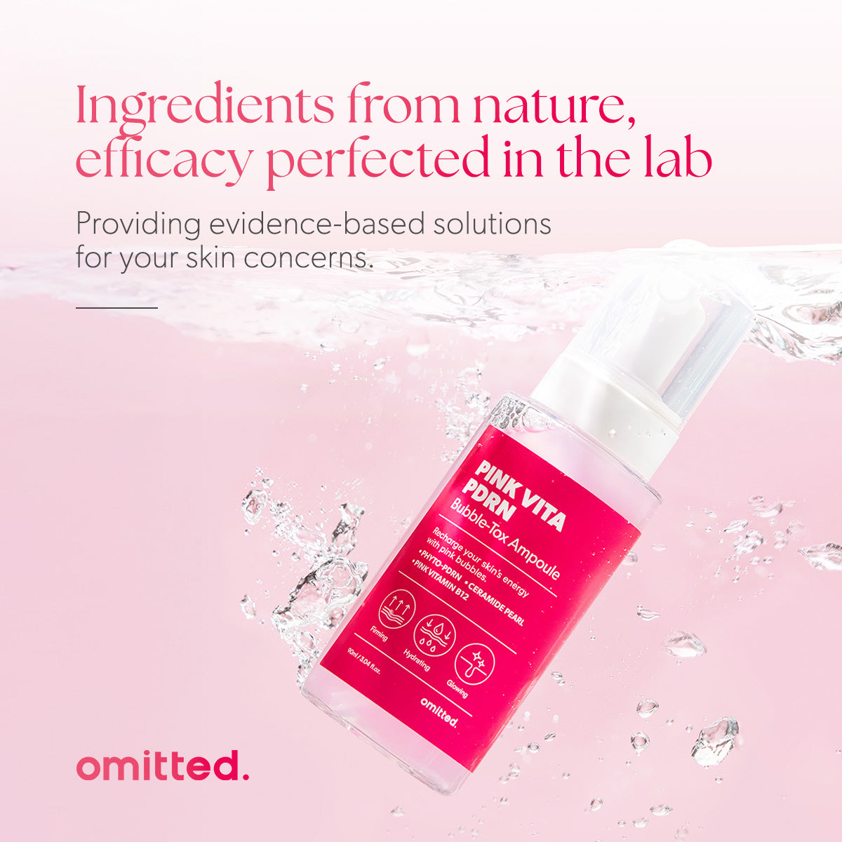 Omitted ampoule med Vitamin B12 och PDRN