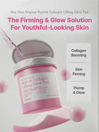 Peptide Collagen Lifting Glow Pads från COSRX för daglig hudvård som ger fastare hud, långvarig återfuktning och strålande glow