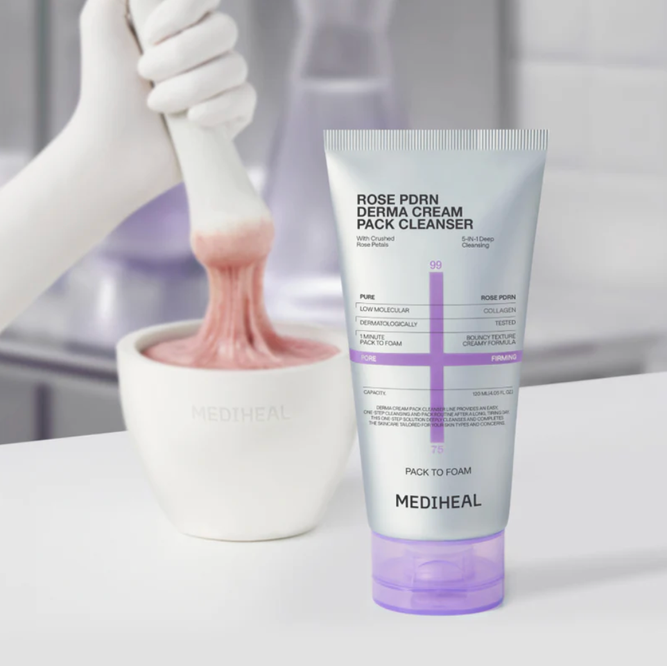 Mediheal rengöring med PHA som exfolierar skonsamt och passar känslig hud