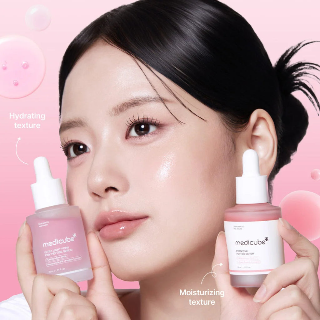 Rosa PDRN-serum för glow och förbättrad elasticitet