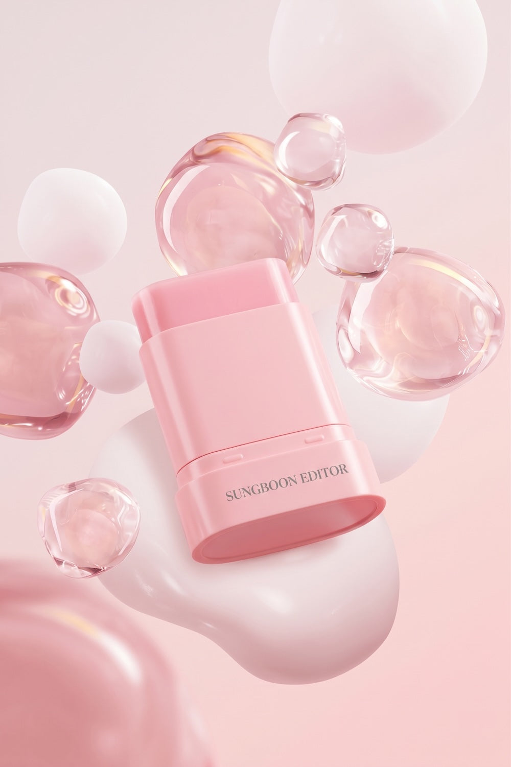 Pink vitamin balm with collagen for firmer looking skin
