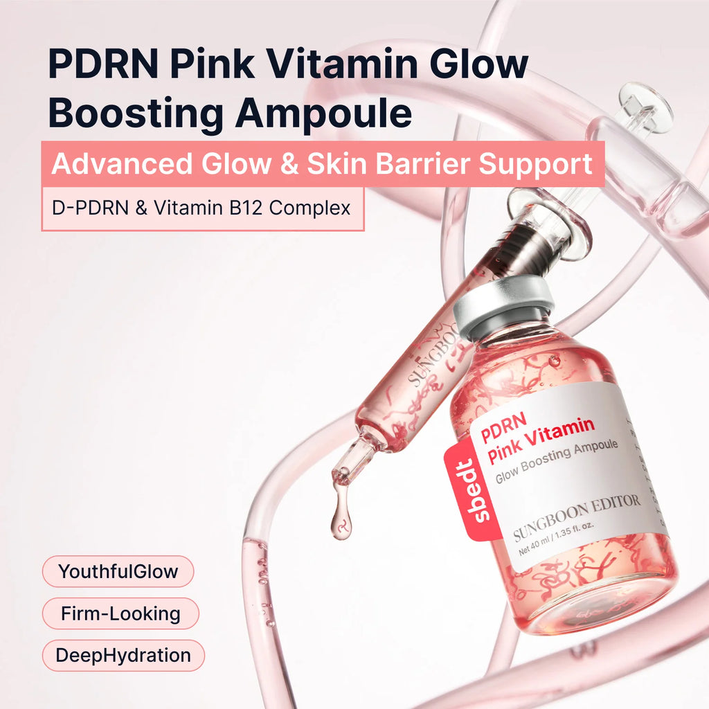 Pink vitamin serum with hyaluronic acid for radiant skin