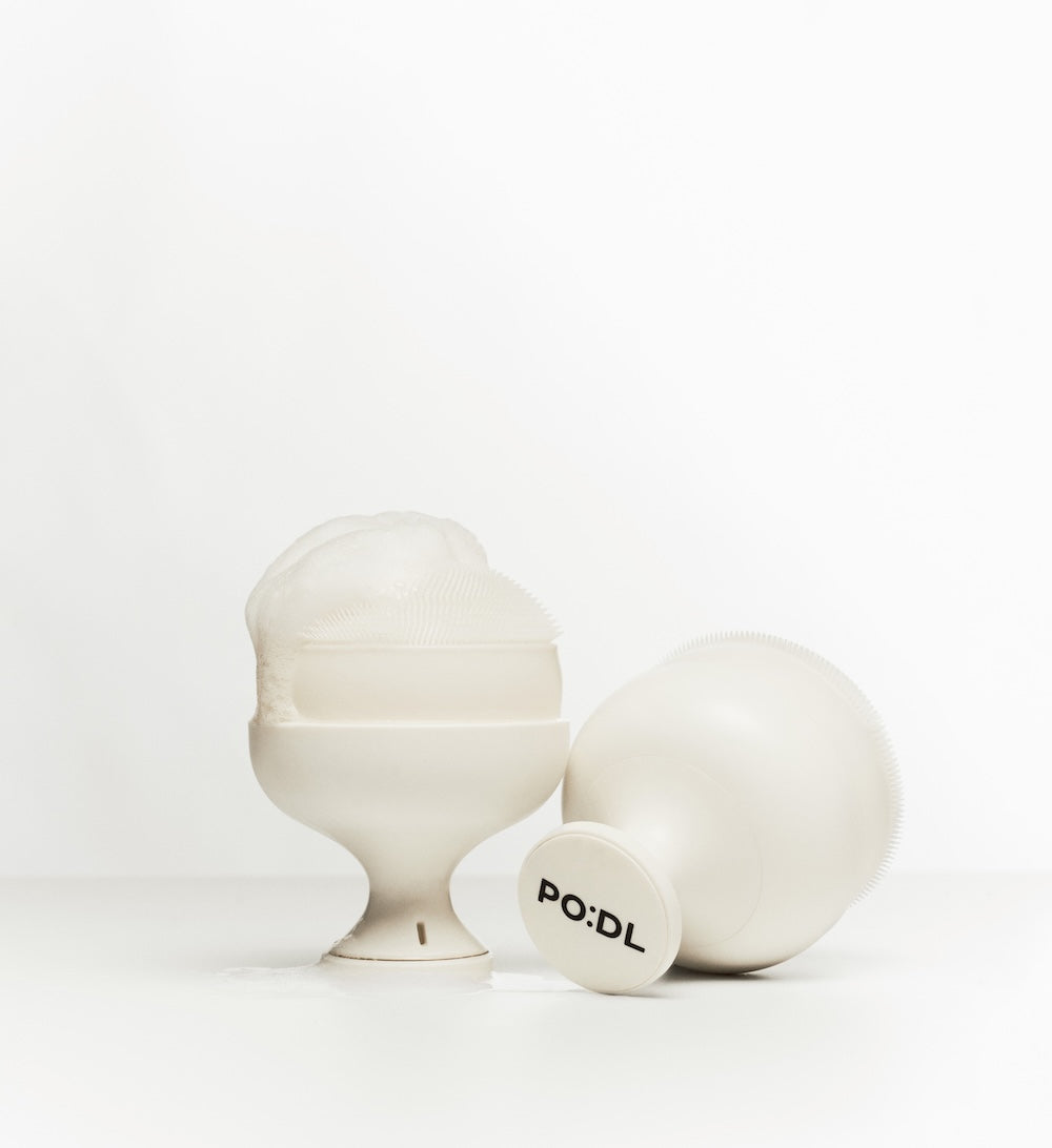 PO:DL silicone facial cleansing brush for deep and gentle skin cleansing
