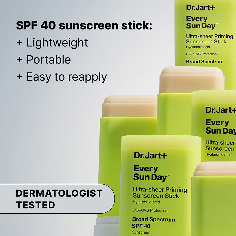 Primer sunscreen stick that works under and over makeup