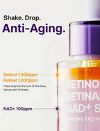 Aktiva ingredienser i PURITO Retinol Retinal 2000 NAD+ Serum