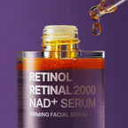PURITO Retinol Retinal 2000 NAD+ Serum med pipett och serumtextur