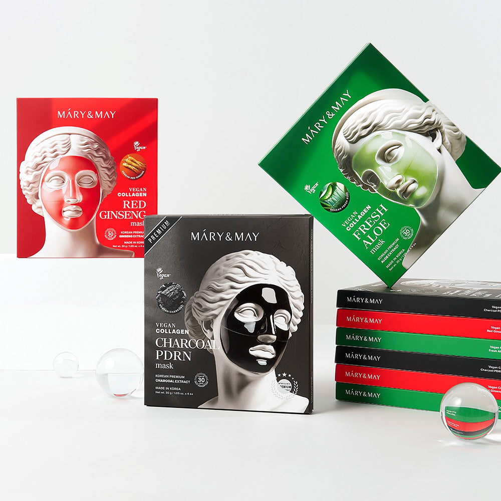 Sheet mask med röd ginseng som förbättrar hudton, ger lyster och återupplivar trött hud