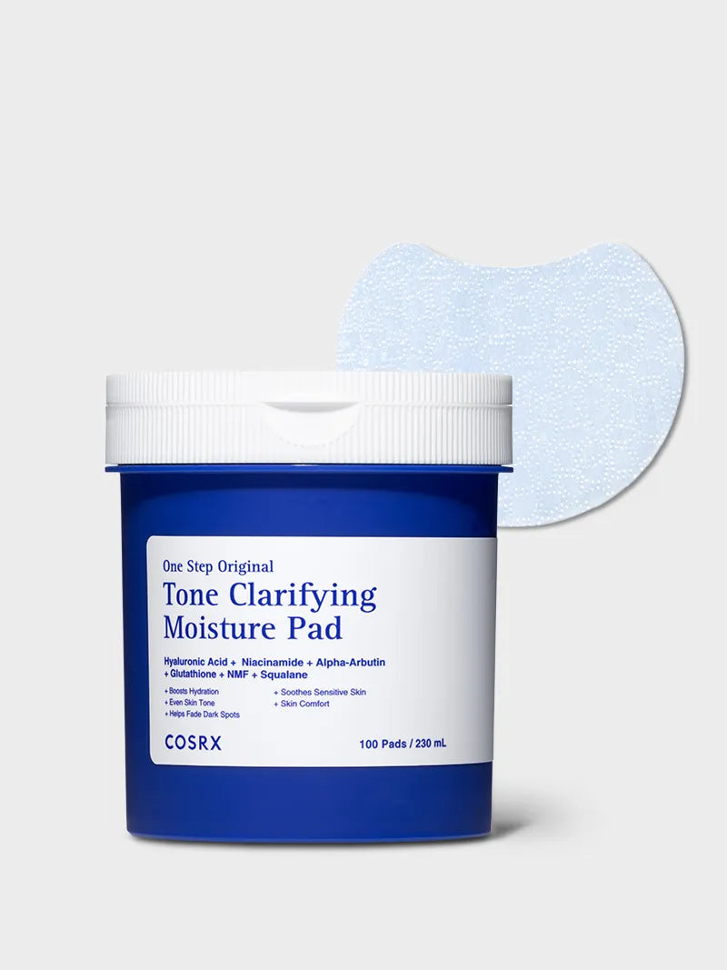 Koreanska toner pads med PHA och Rice Bran Water som återfuktar och förbättrar hudens struktur