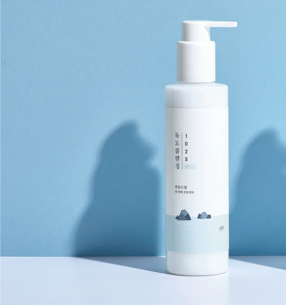 ROUND LAB 1025 Dokdo Cleansing Milk pH balanced cleanser for sensitive skin with soft non stripping formula