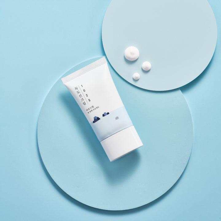 ROUND LAB 1025 Dokdo Sunscreen with hyaluronic acid and niacinamide for hydrated protected skin daily use
