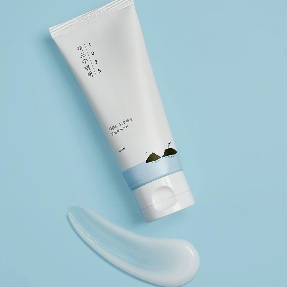 ROUNDLAB 1025 Dokdo Sleeping Pack med PHA-exfoliering, Derma-CLOCK och Glycerin för nattlig återhämtning