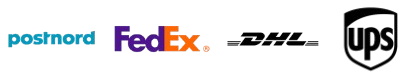 our shipping logos postnord fedex dhl ups