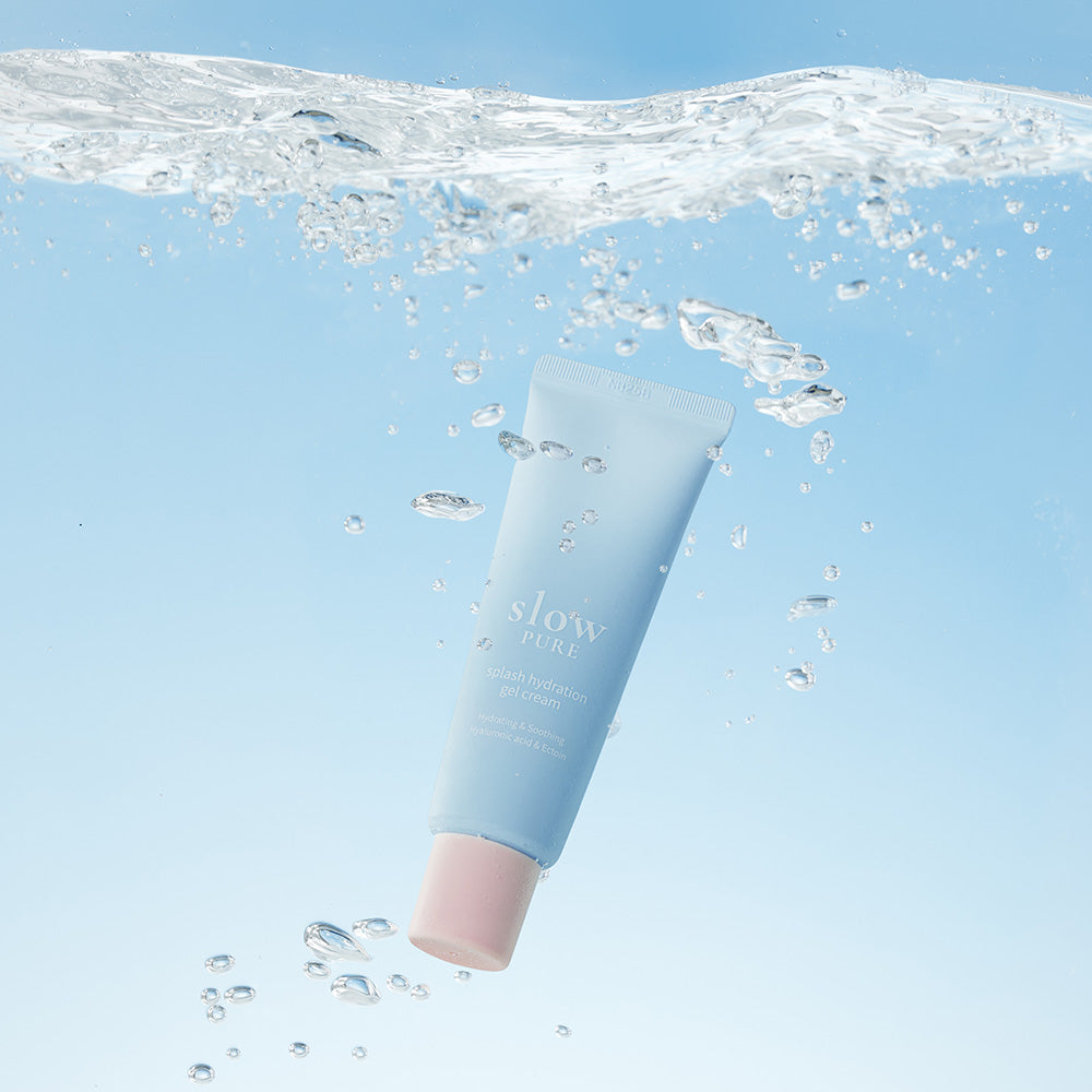 Slowpure Aqua Gel Cream korean moisturizer för känslig hud med lätt formula och långvarig återfuktning