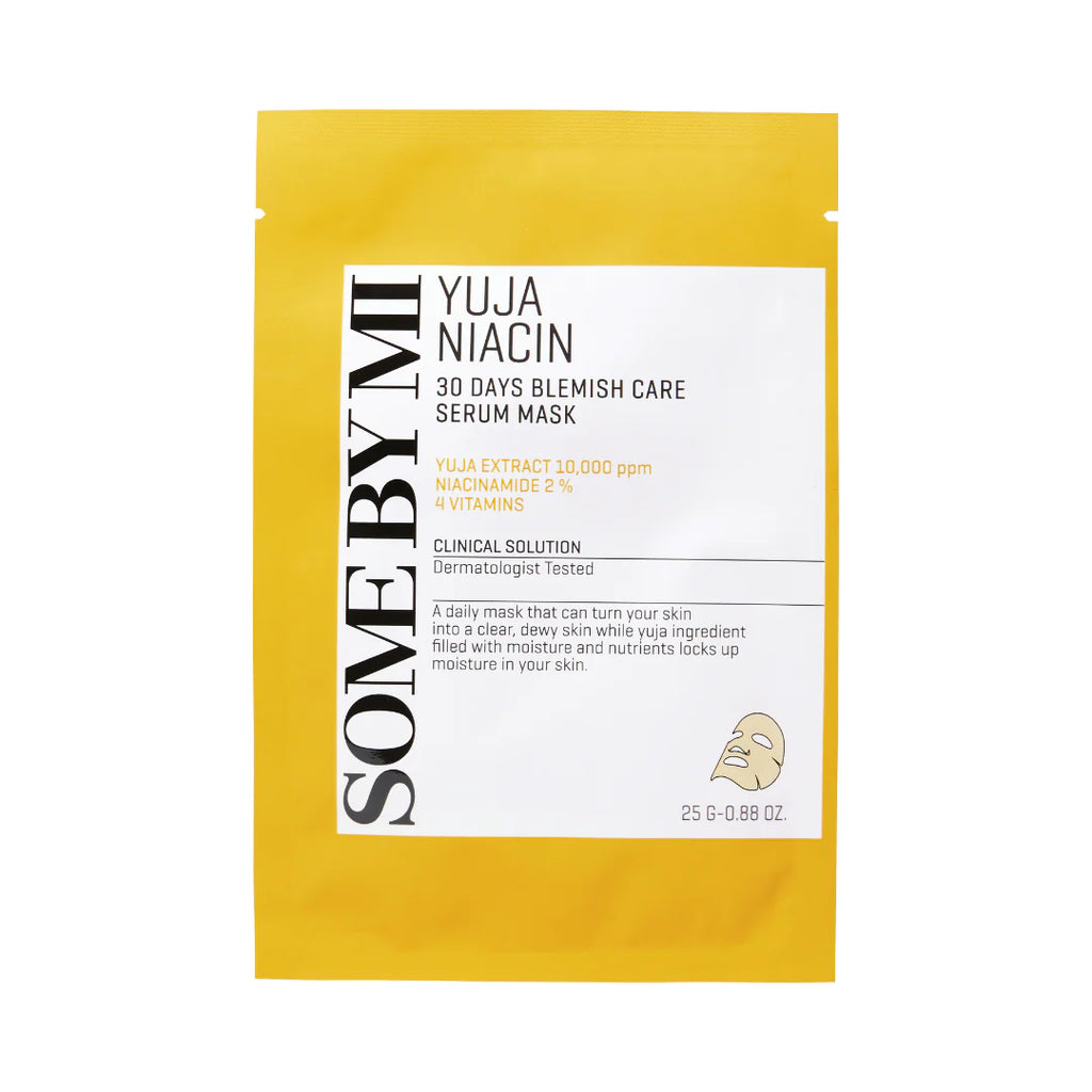 Some By Mi Yuja Niacin 30 Days Care Serum Mask 10 sheets brightening vegan sheet mask