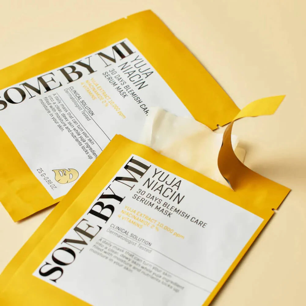 Brightening Korean sheet mask with Yuja extract, Niacinamide and Vitamin C