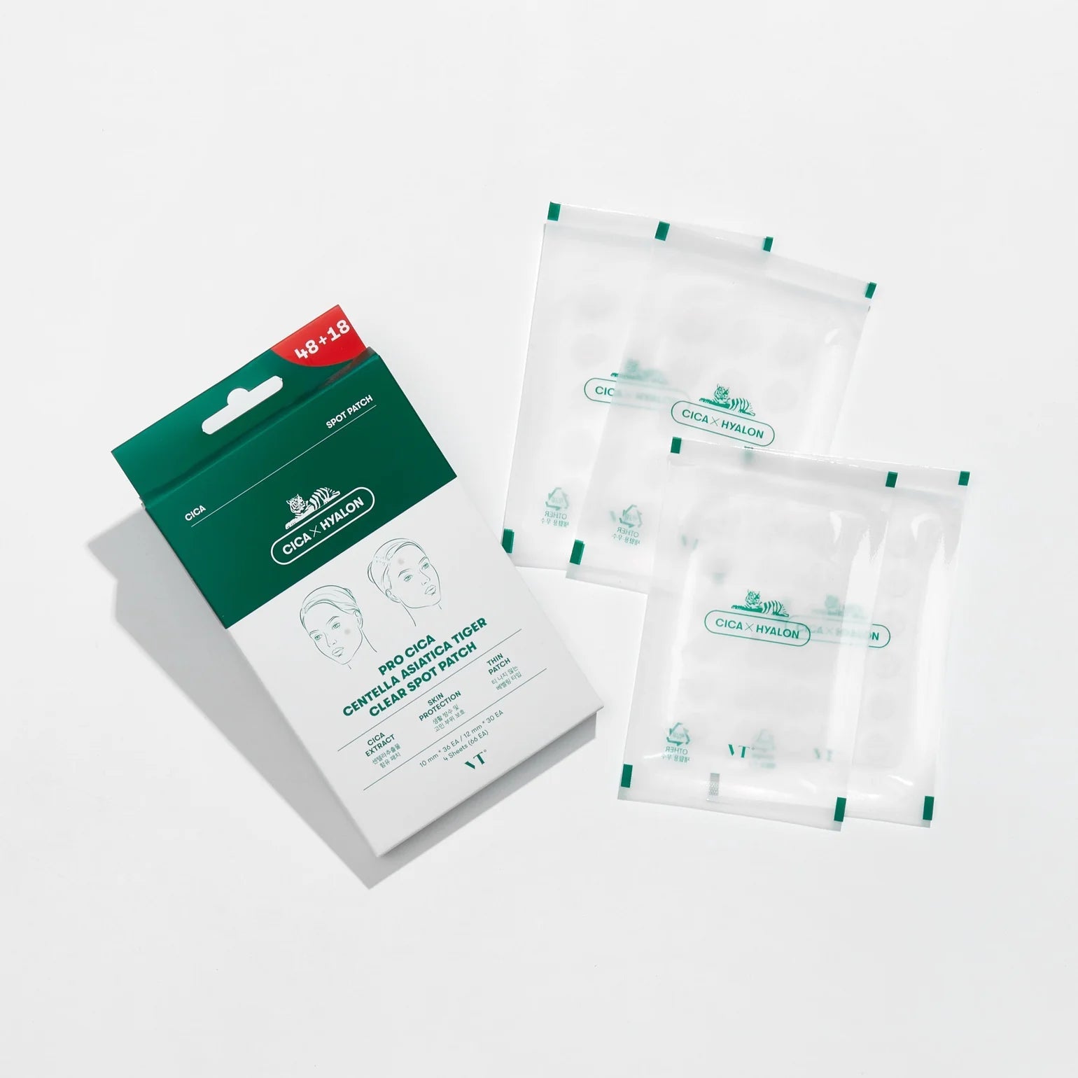 VT Cosmetics PRO CICA Centella Asiatica Tiger Clear Spot Patch 66pcs VT Cosmetics