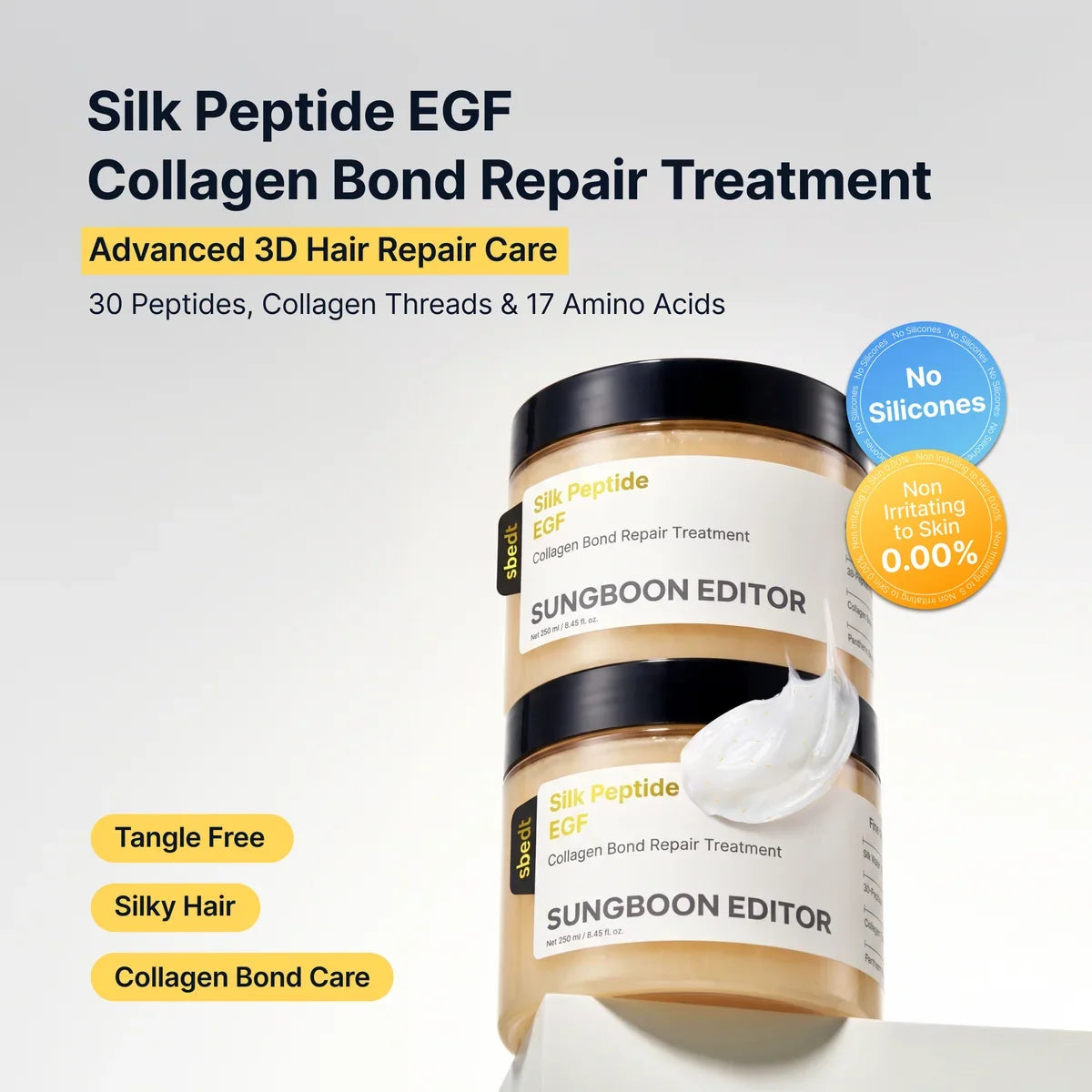 Bond Repair Treatment med 30 peptider, 17 aminosyror och kollagentrådar