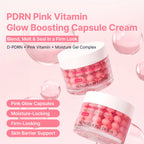 Fördelar med SUNGBOON EDITOR PDRN Pink Vitamin Capsule Cream för lyster, fukt och hudbarriär
