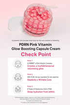 SUNGBOON EDITOR PDRN Pink Vitamin Glow Boosting Capsule Cream för lyster, elasticitet och återfuktning