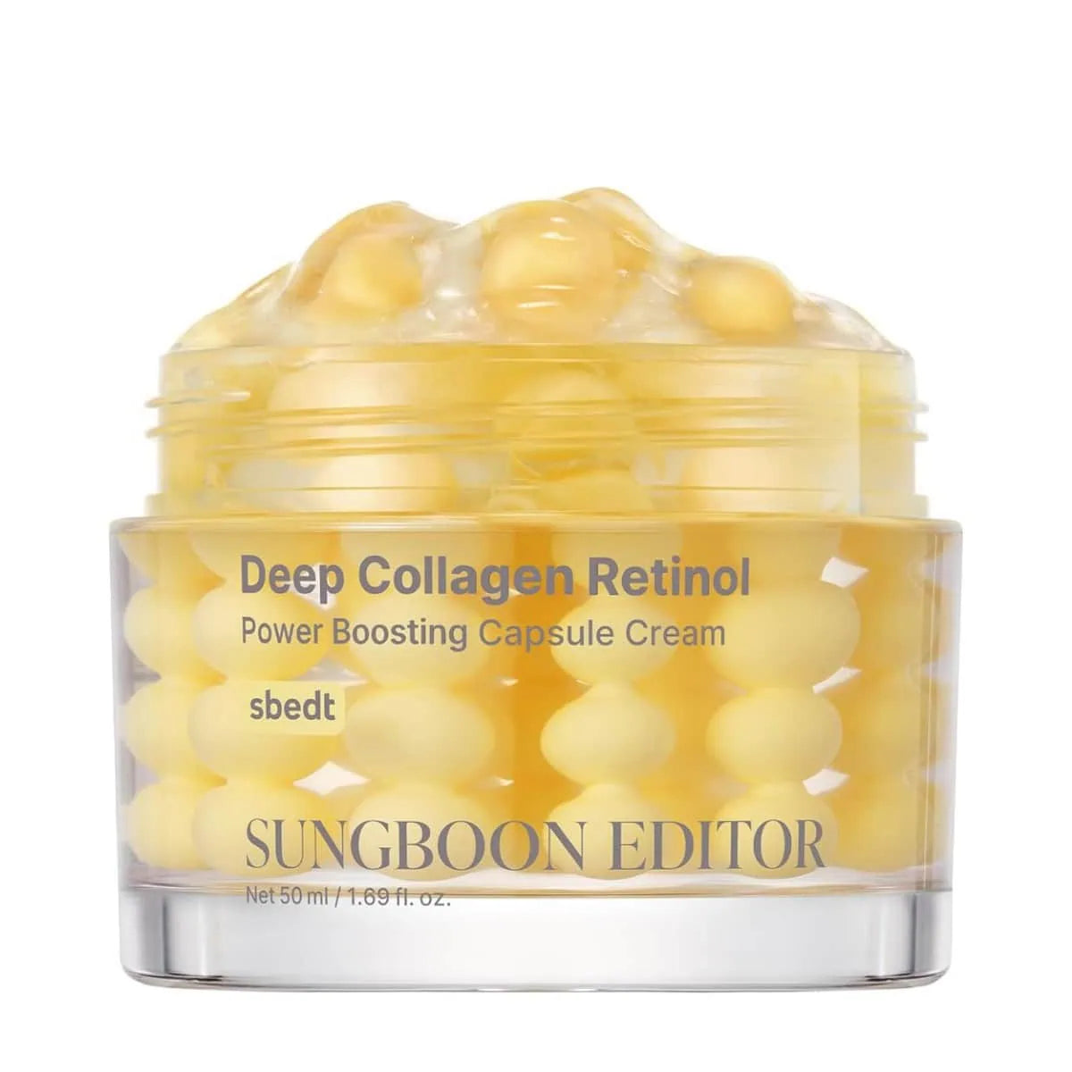 SUNGBOON EDITOR retinol cream 50 ml med kollagen, koreansk ansiktskräm som reducerar rynkor och förbättrar hudens elasticitet.