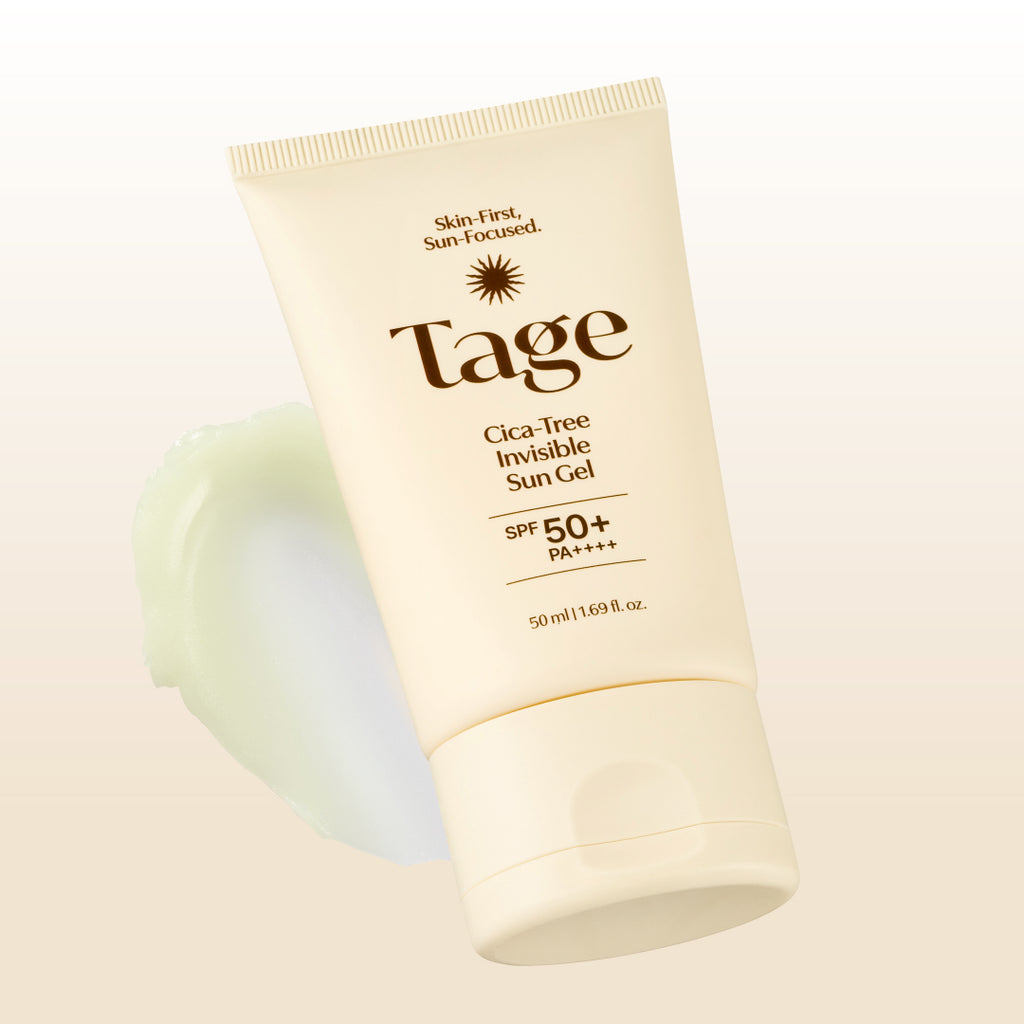 Koreanskt sun gel med tea tree och cica från TAGE