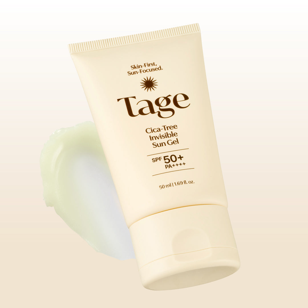 Koreanskt sun gel med tea tree och cica från TAGE