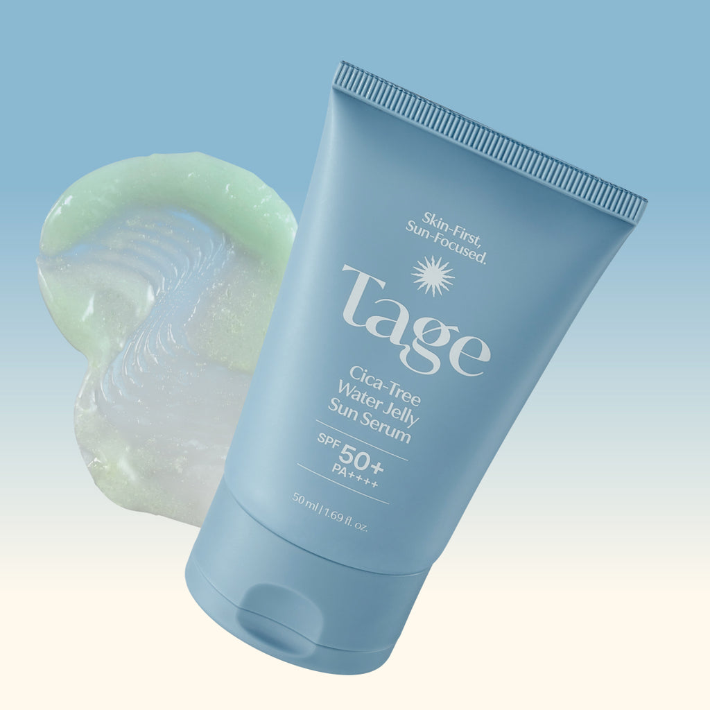 Koreanskt sun serum med tea tree och cica från TAGE